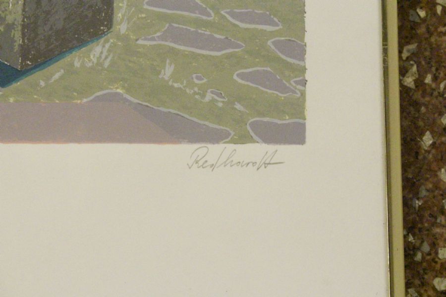 Serigrafi, Sigrid Redhardt,  193/ 200, Eisbär, motivet: 17 x 39